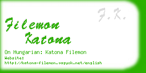 filemon katona business card